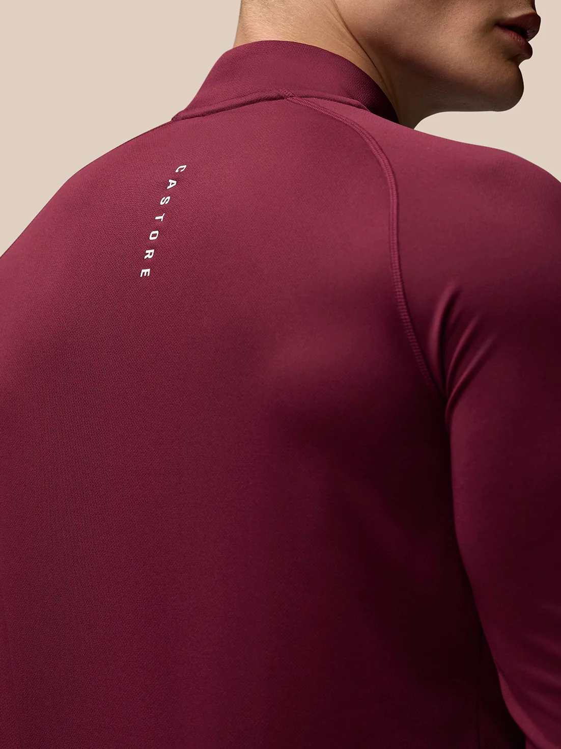 Adapt Training 1/4 Zip Top - Burgundy - Image 3