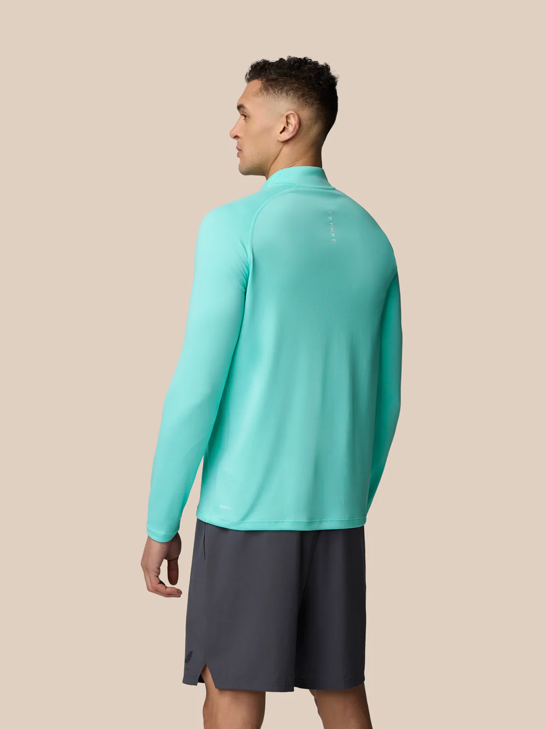 Adapt Training 1/4 Zip Top - Light Aqua - Image 2