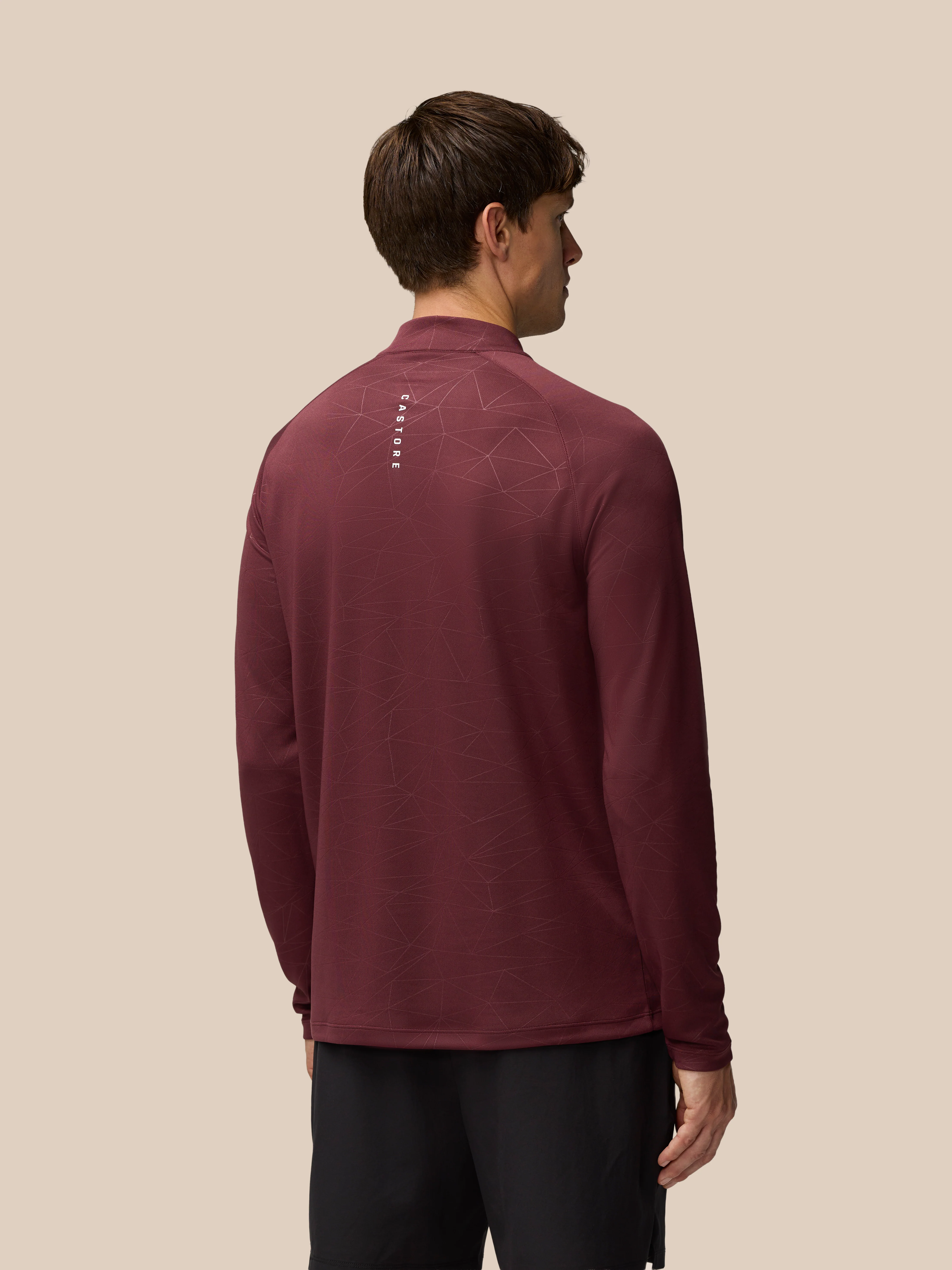 Adapt Training 1/4 Zip Top - Plum/Mint - Image 2