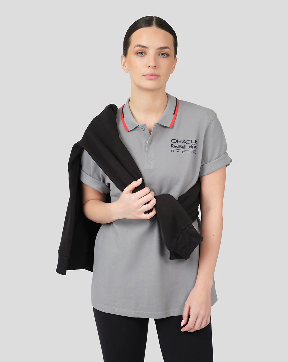 Oracle Red Bull Racing Unisex Core Polo - Grey - Image 9