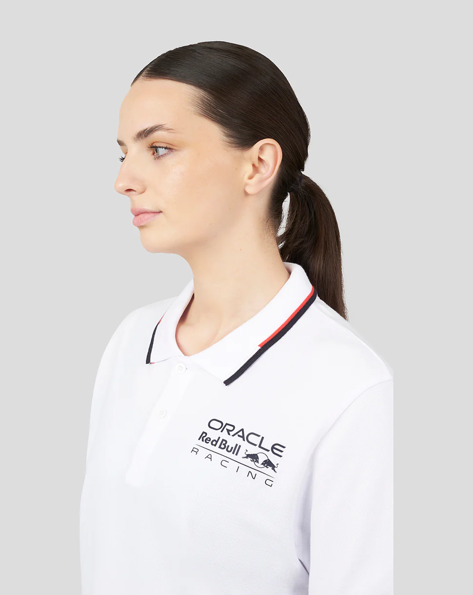 Oracle Red Bull Racing Unisex Core Polo - White - Image 6
