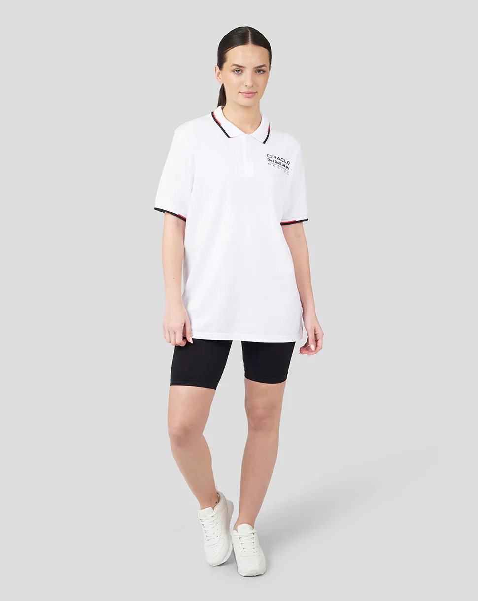 Oracle Red Bull Racing Unisex Core Polo - White - Image 8