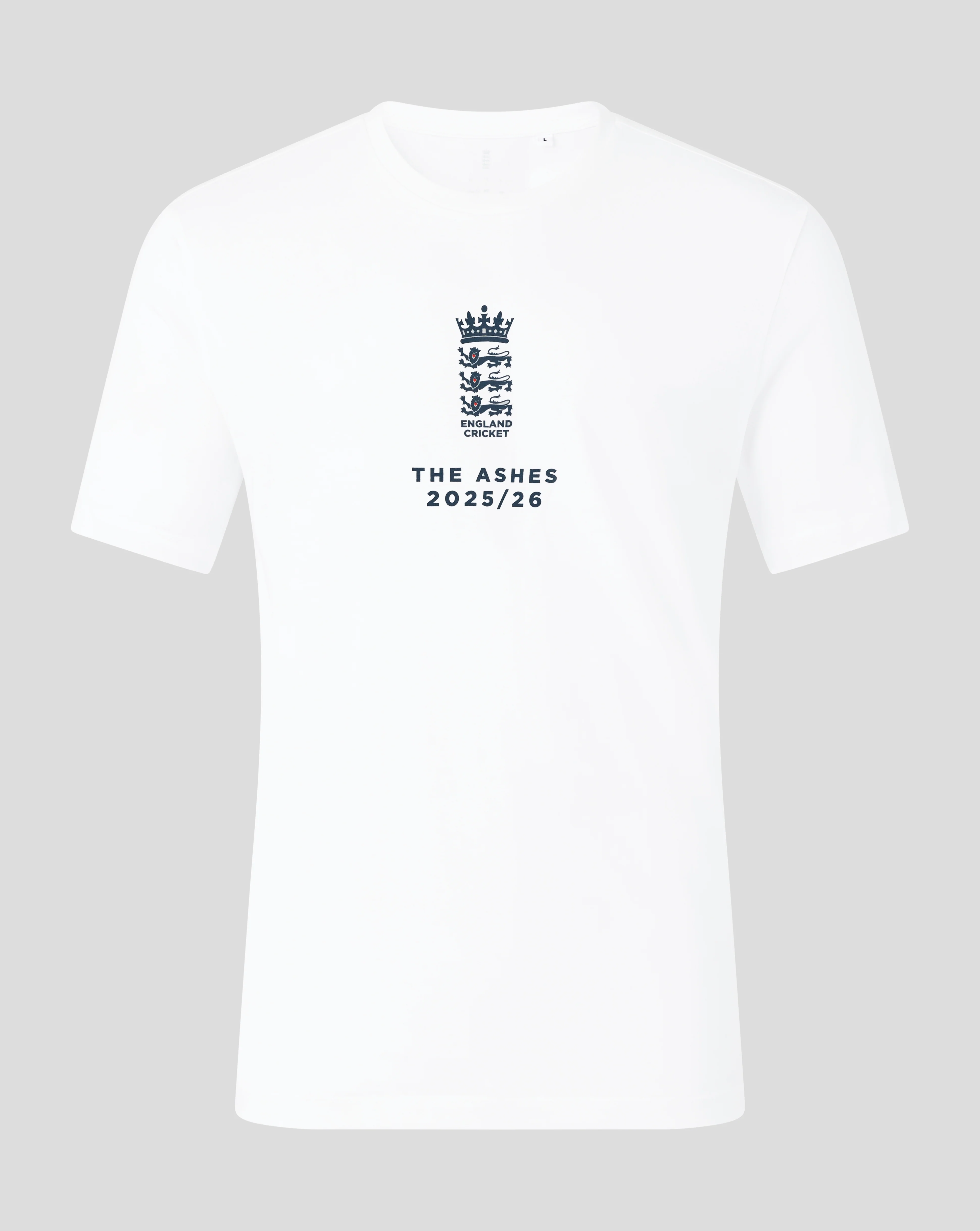 England Cricket Unisex 25/26 Essentials Ashes T-Shirt - White
