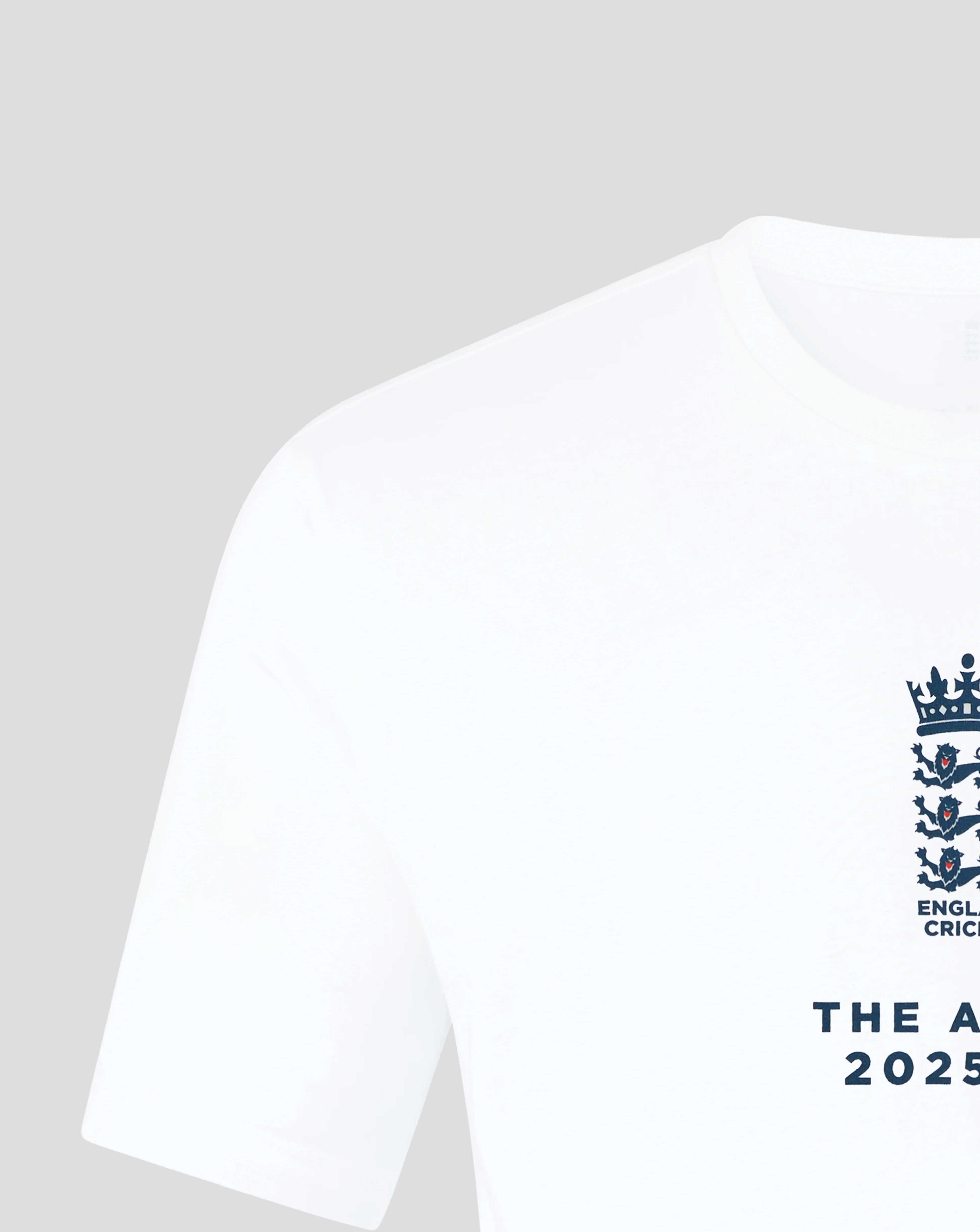 England Cricket Unisex 25/26 Essentials Ashes T-Shirt - White - Image 3