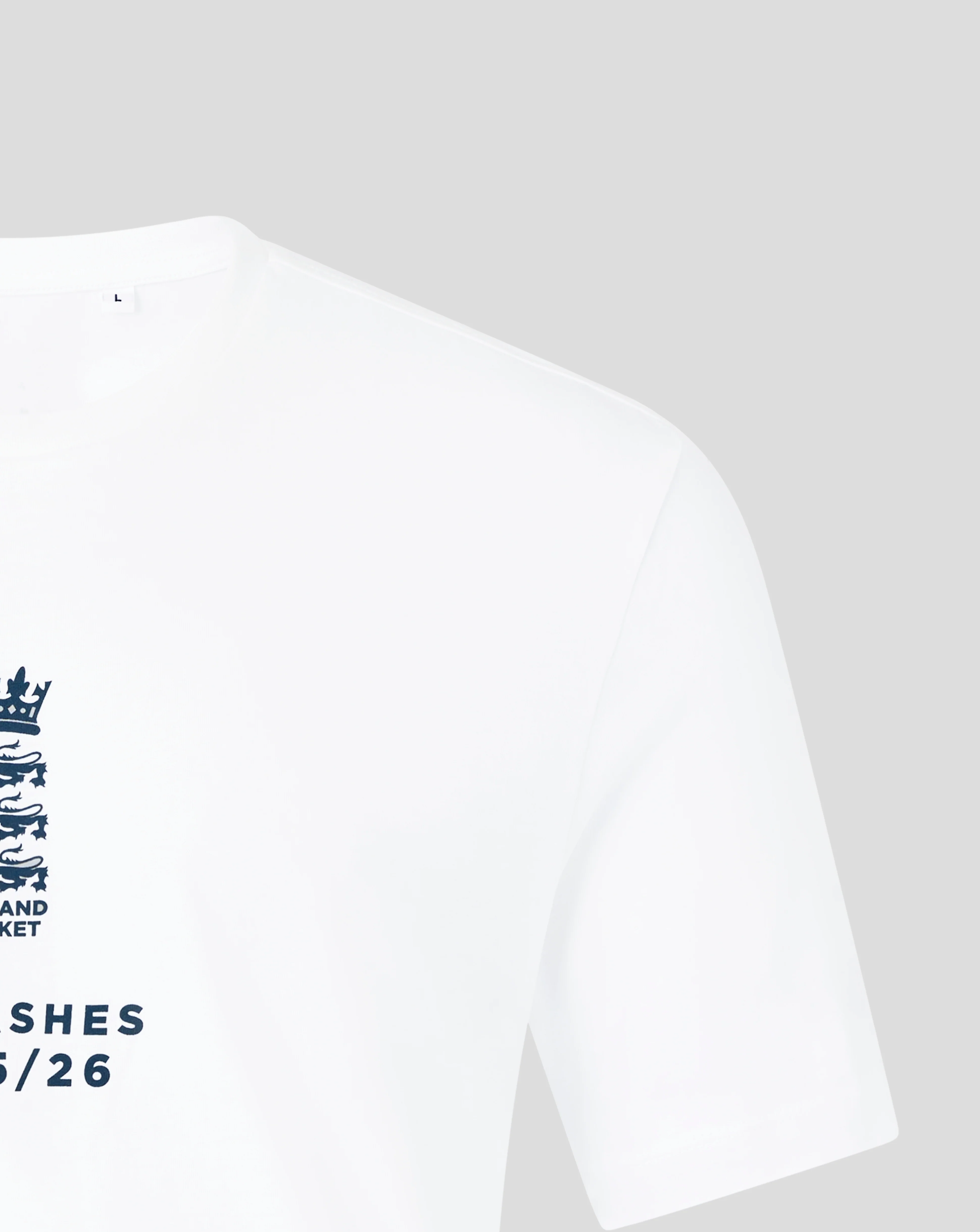England Cricket Unisex 25/26 Essentials Ashes T-Shirt - White - Image 4