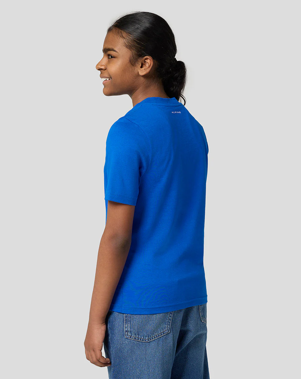 Alpine Juniors Core Essentials T-Shirt - Lapis Blue - Image 4