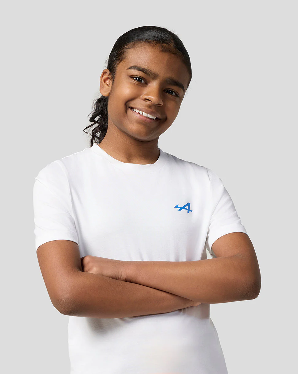 Alpine Juniors Graphic T-Shirt - Brilliant White - Image 4