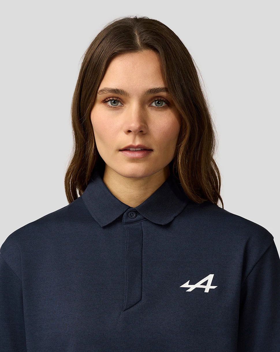 Alpine Unisex Core essentials Polo Shirt - Black Iris - Image 4