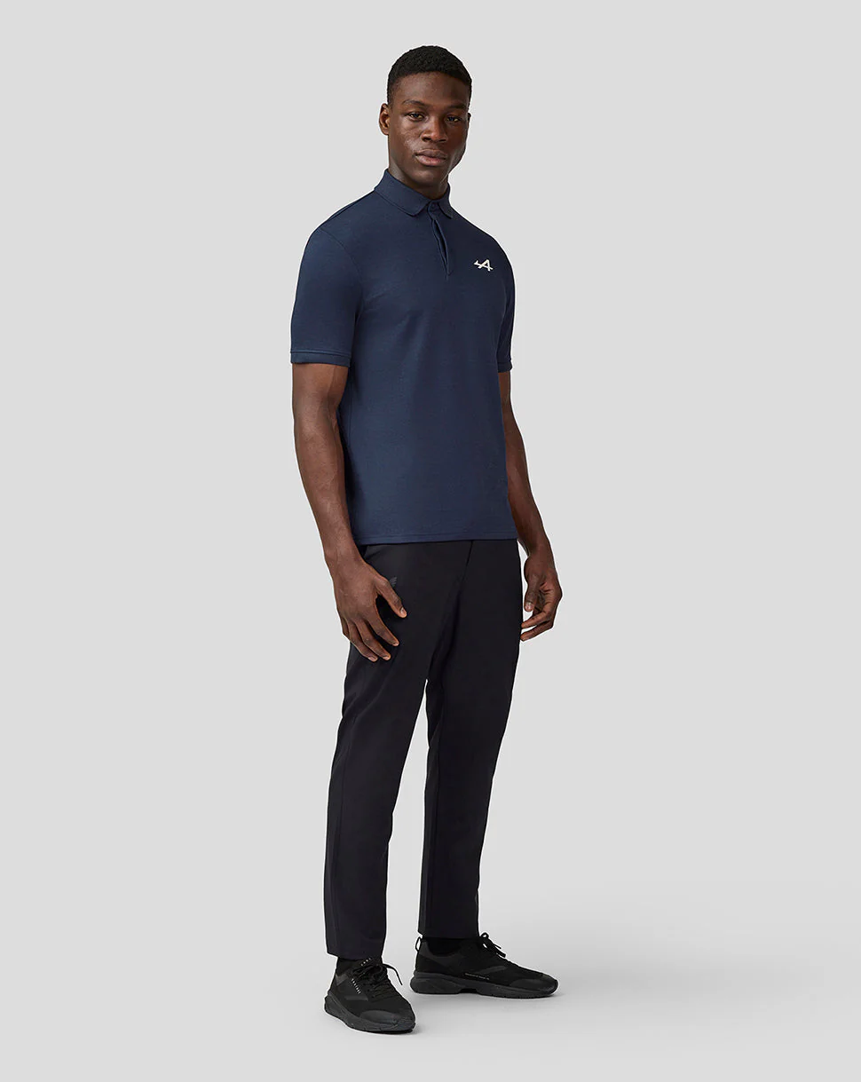 Alpine Unisex Core essentials Polo Shirt - Black Iris - Image 5