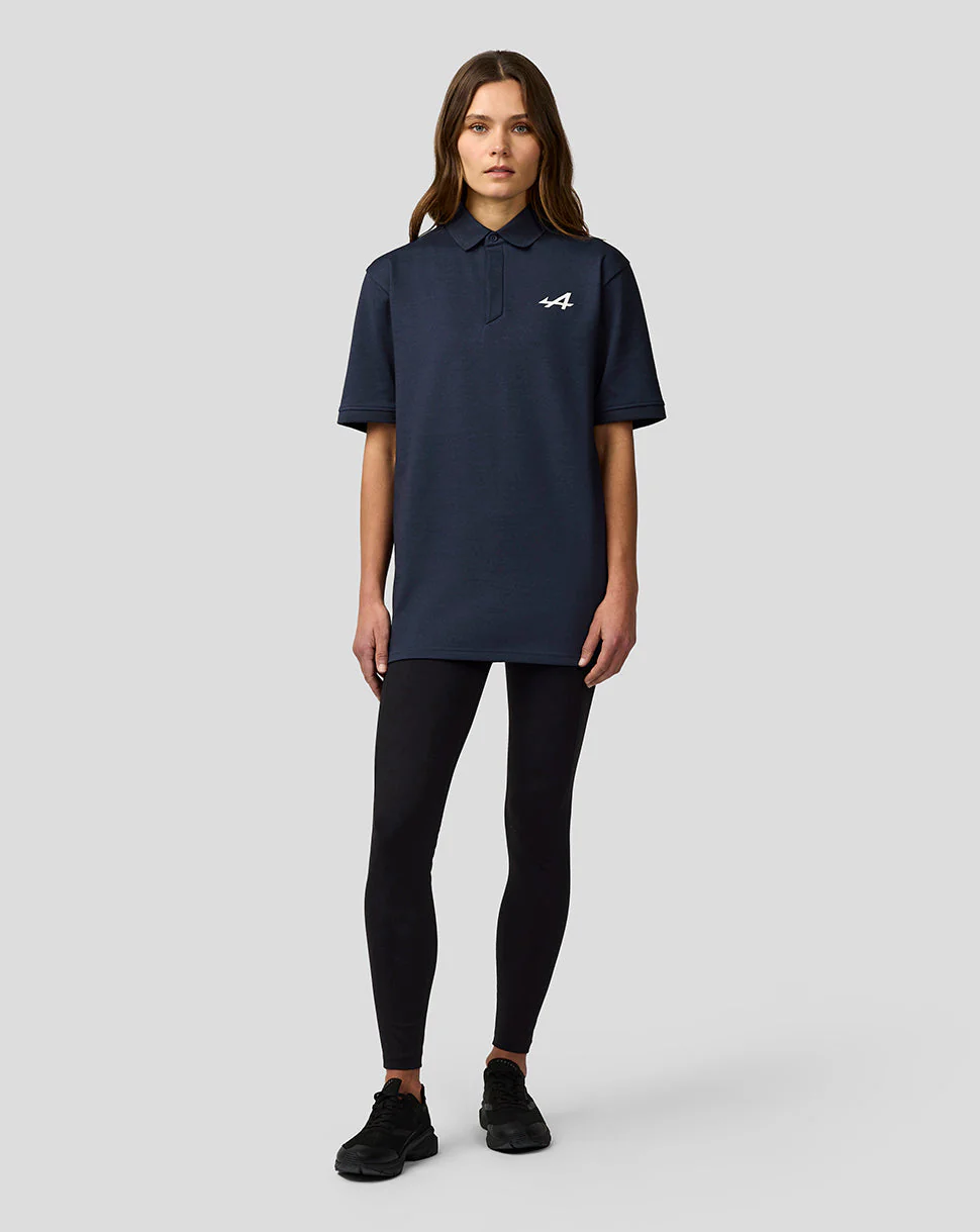 Alpine Unisex Core essentials Polo Shirt - Black Iris - Image 6