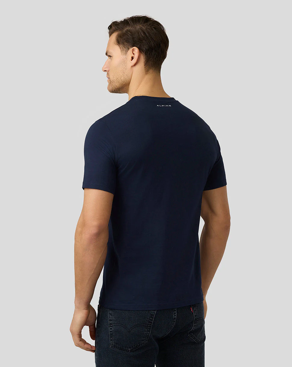 Alpine Unisex Core essentials T-Shirt - Black Iris - Image 3