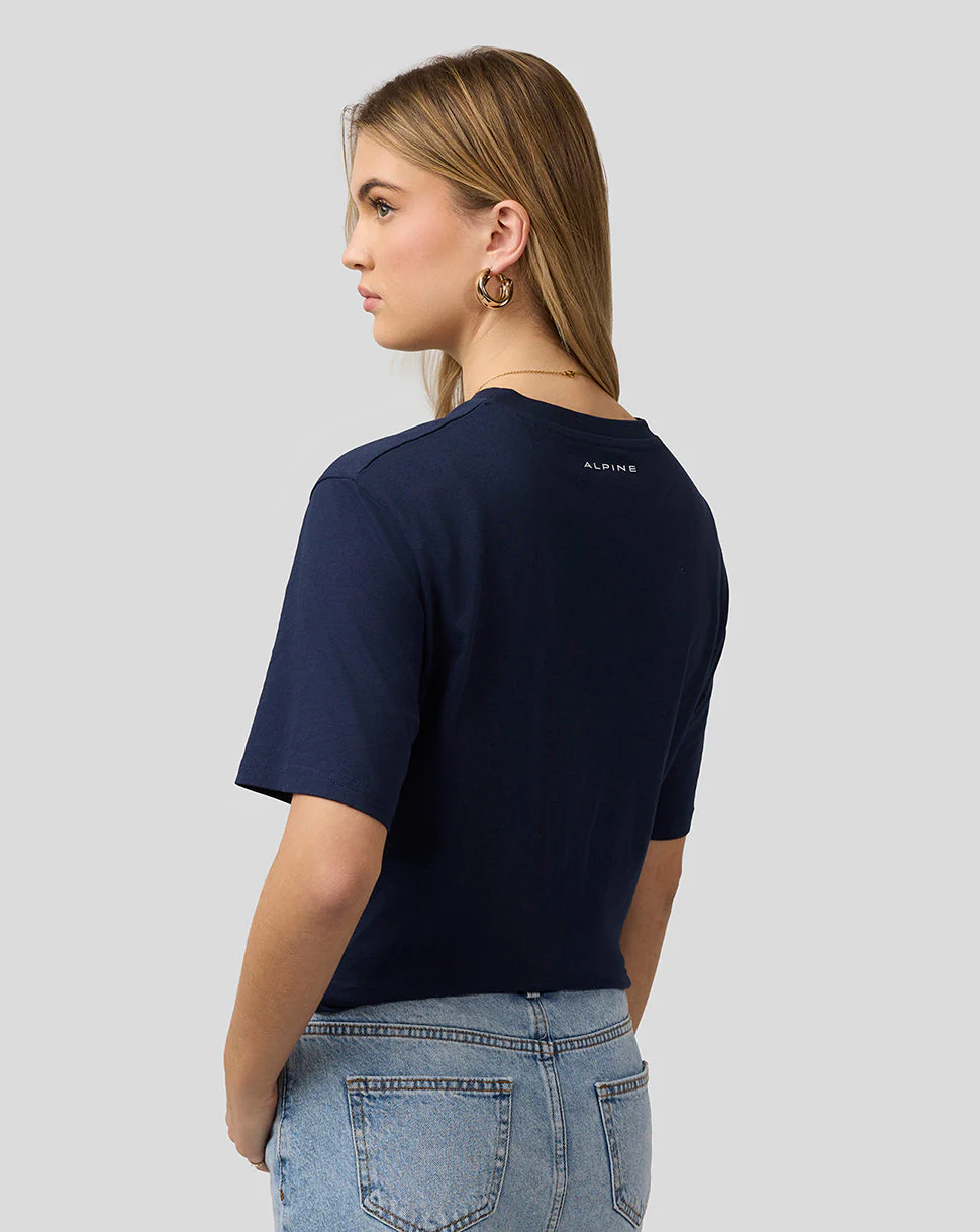 Alpine Unisex Core essentials T-Shirt - Black Iris - Image 4