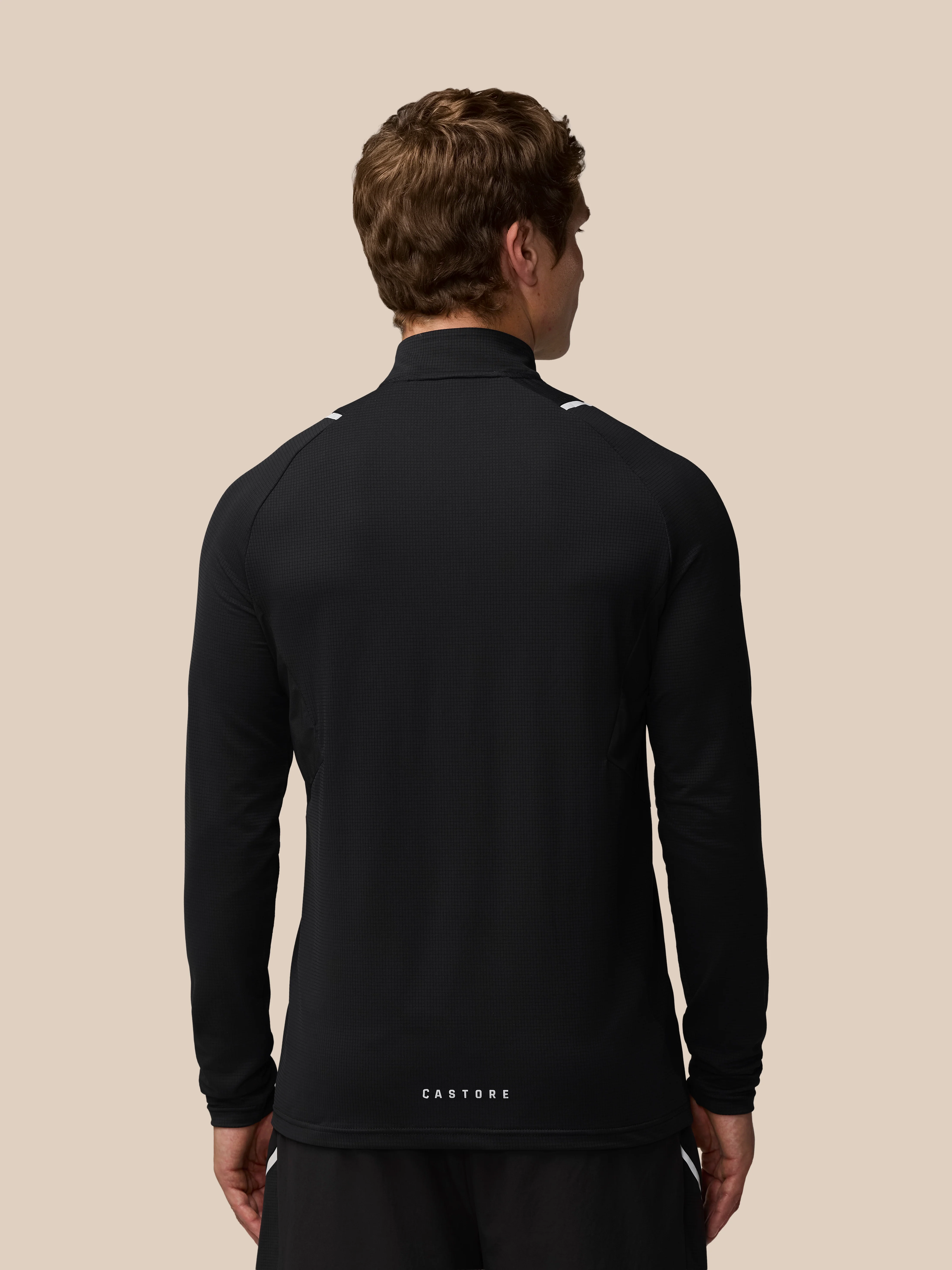 Apex Training 1/4 Zip Top - Black/Silver Reflective - Image 3