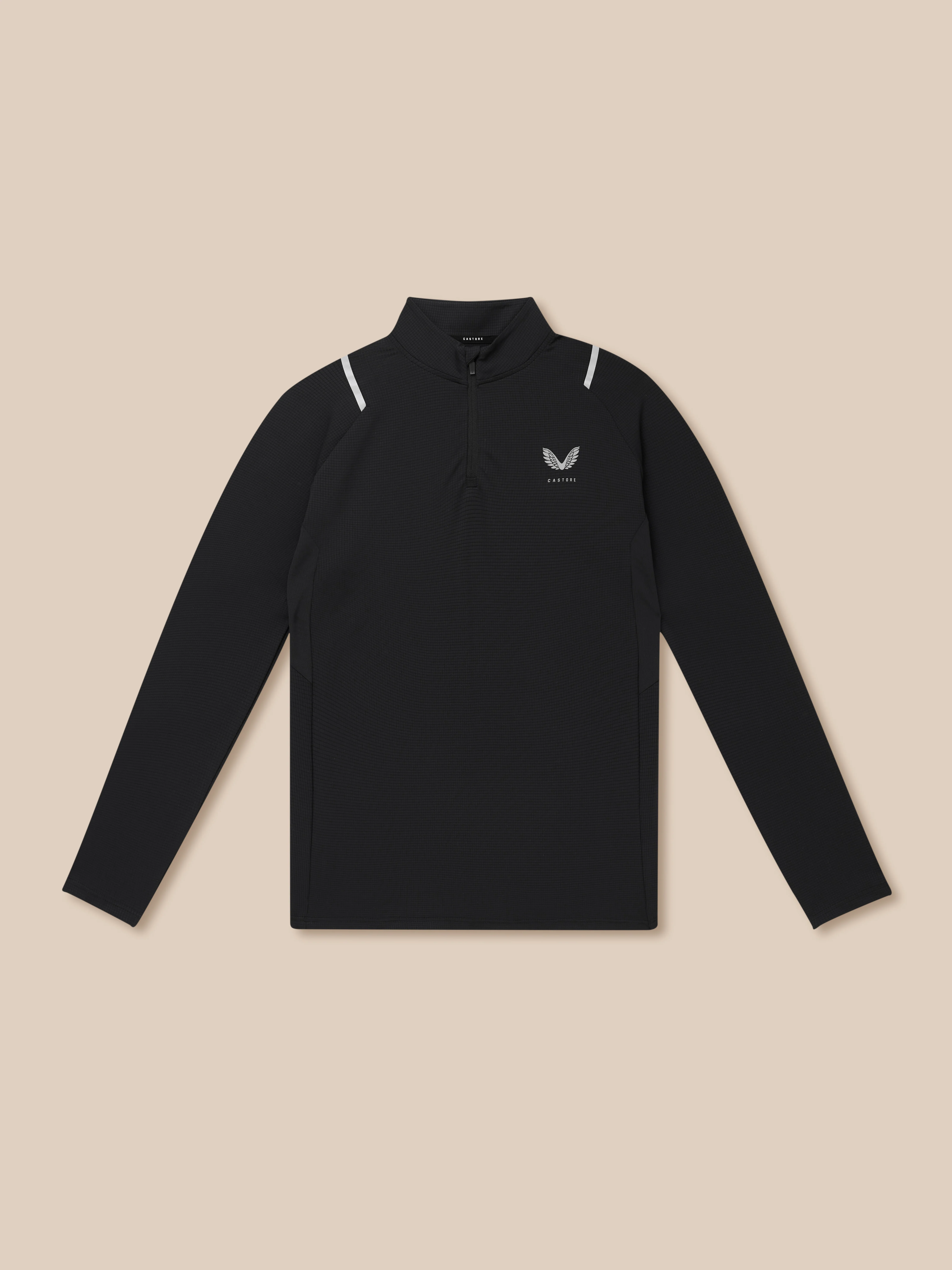 Apex Training 1/4 Zip Top - Black/Silver Reflective - Image 9