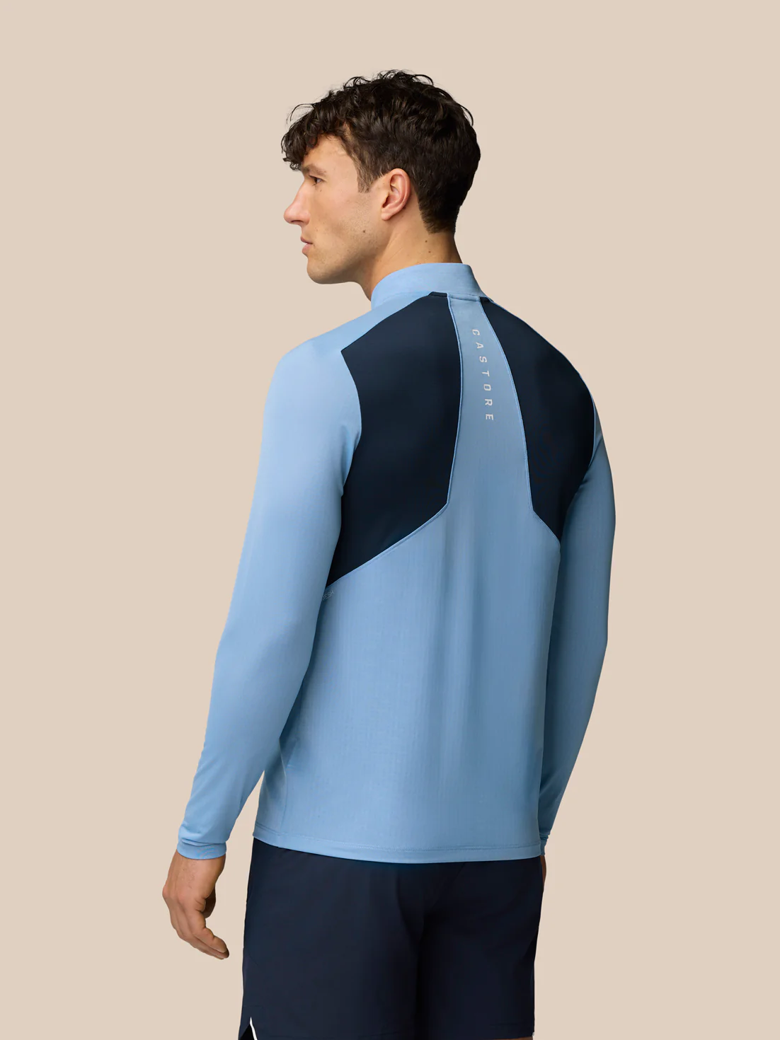 Apex Training 1/4 Zip Top - Sky Blue - Image 2