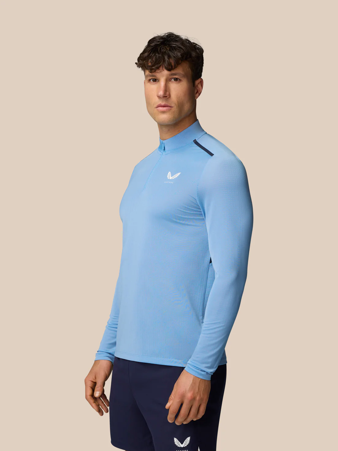 Apex Training 1/4 Zip Top - Sky Blue - Image 5