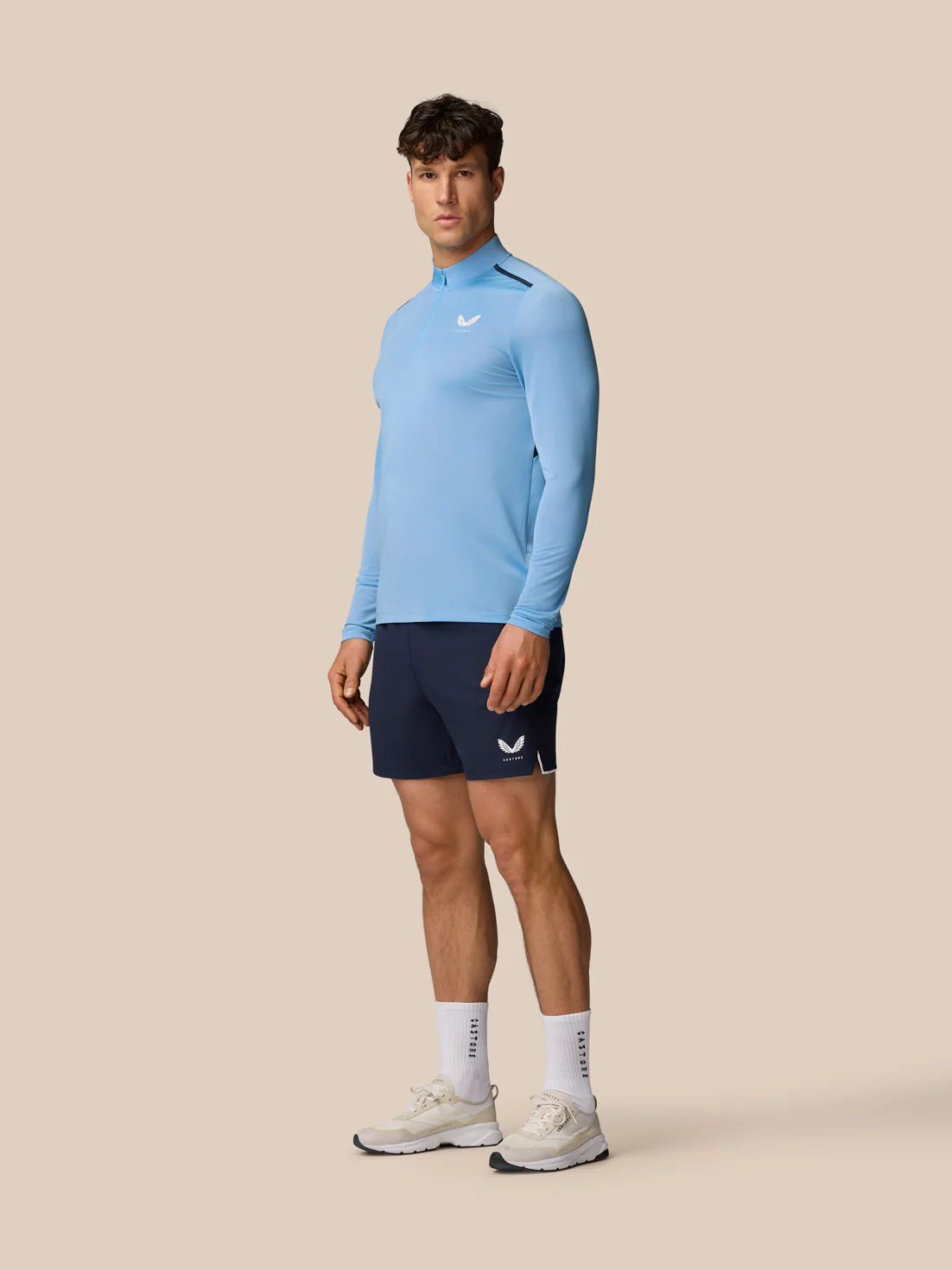 Apex Training 1/4 Zip Top - Sky Blue - Image 7