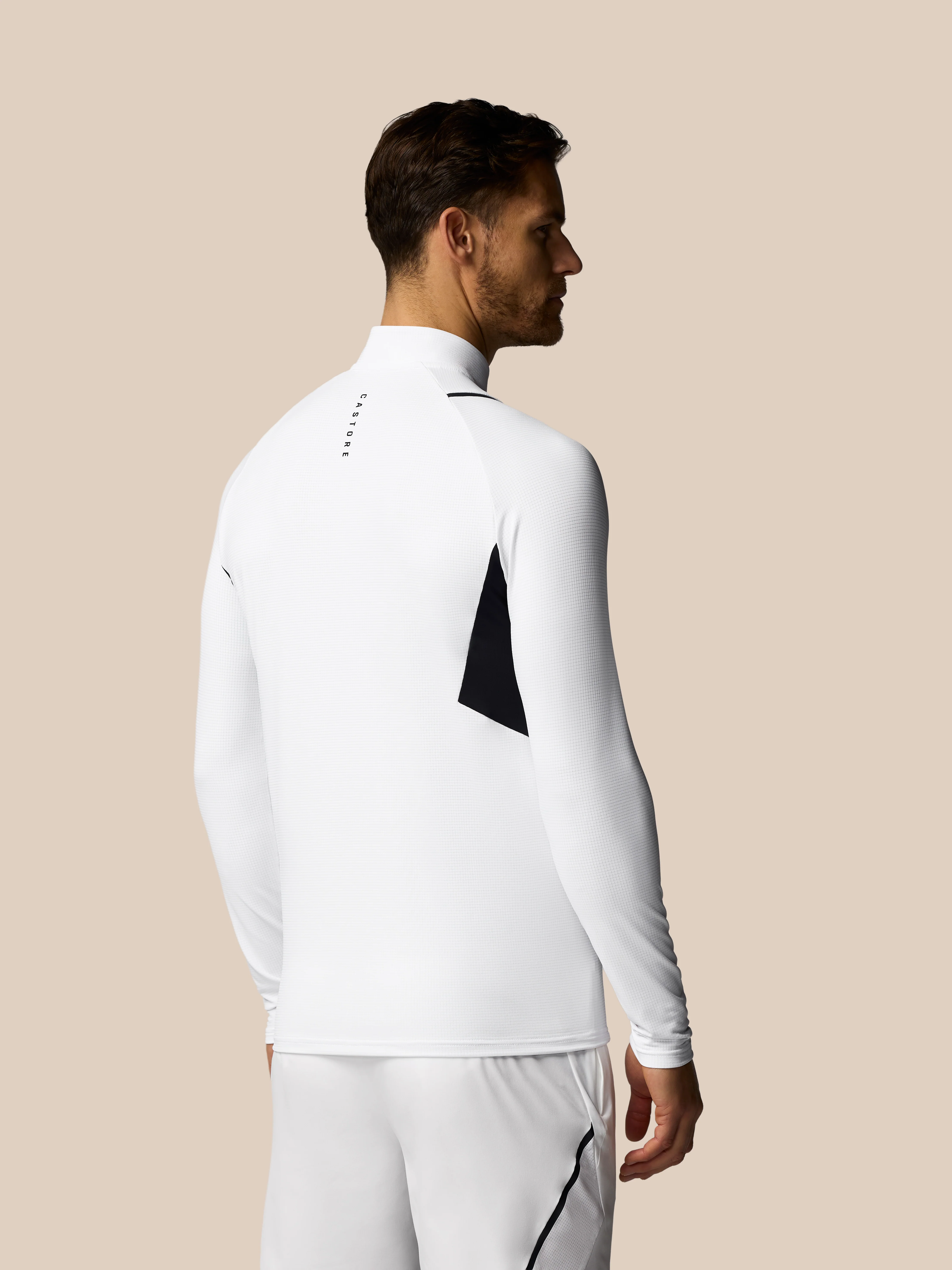 Men's Apex Training 1/4 Zip Top - White - Image 3