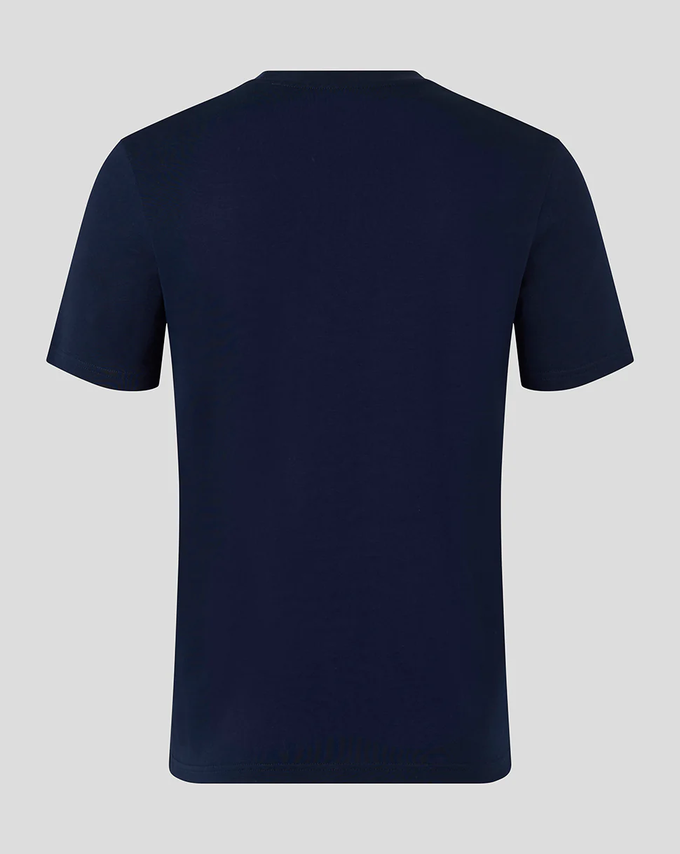 Bath Rugby Unisex Logo Rugby Tee - French Navy - Image 2