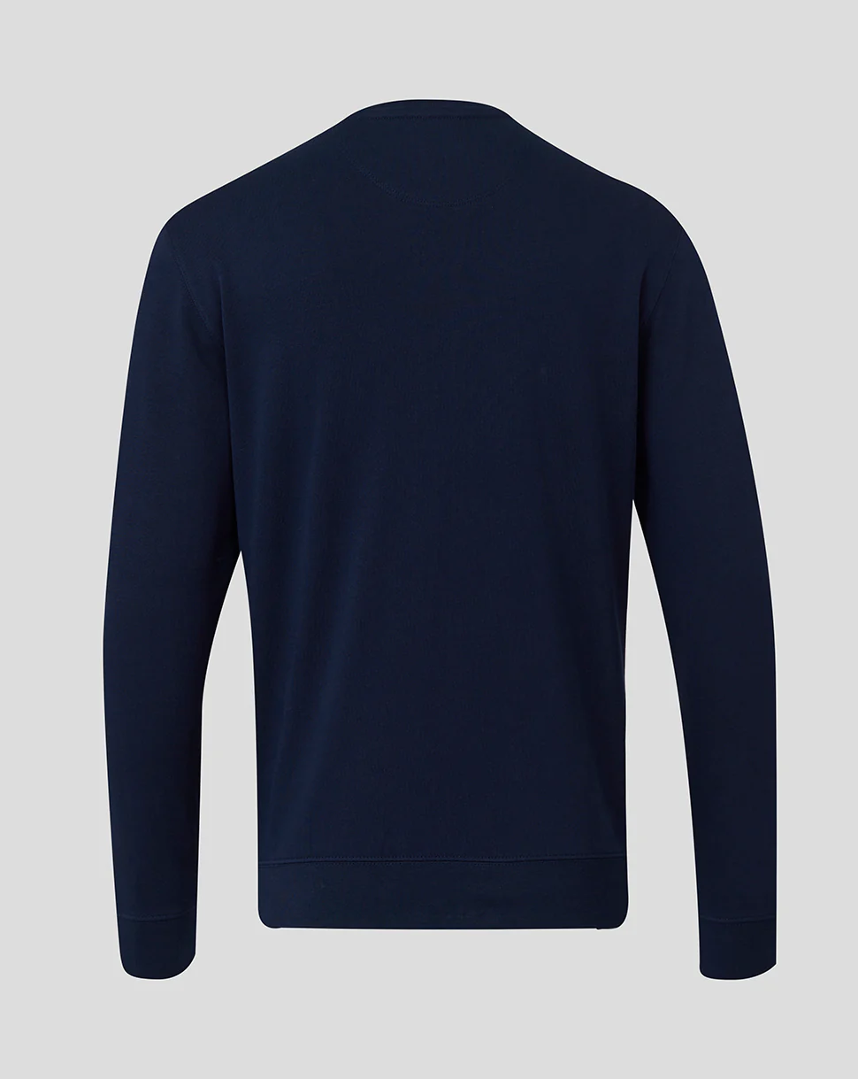 Bath Rugby Unisex Varsity Crew Sweatshirt - French Navy - Image 4