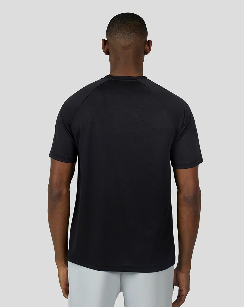 Black Short Sleeve Raglan T-Shirt - Image 2
