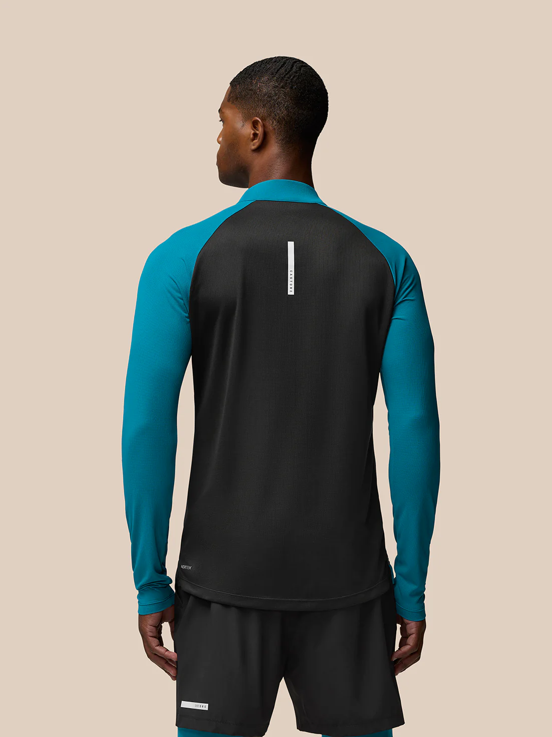 Flow Training 1/4 Zip Top - Dark Aqua - Image 2