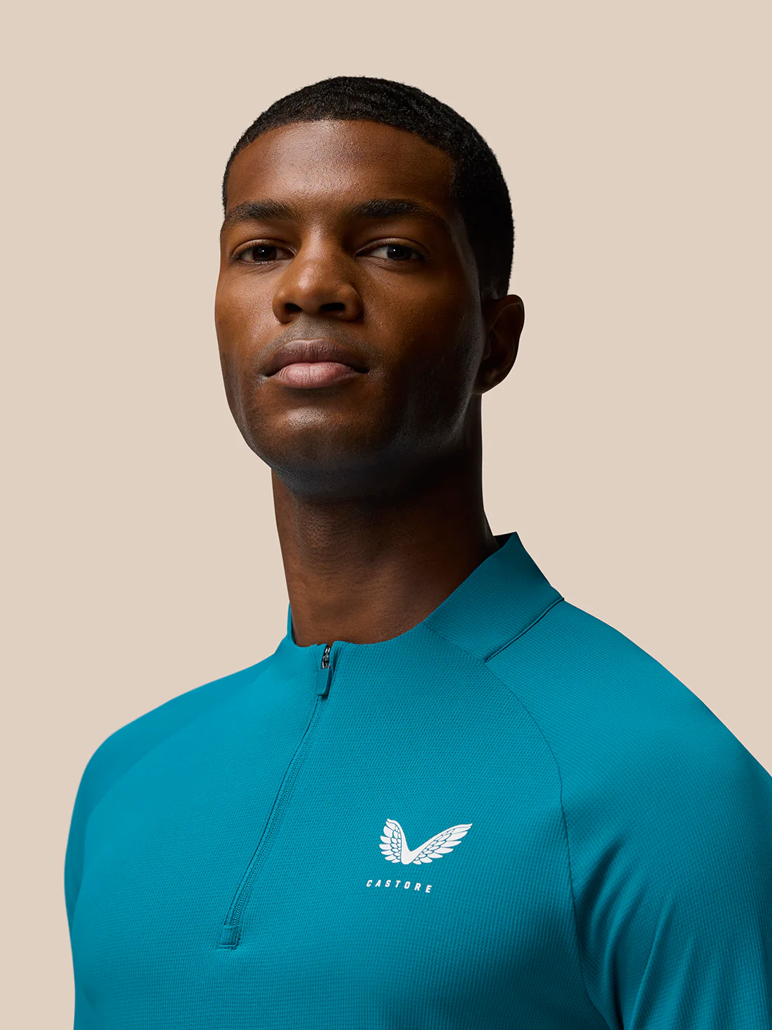 Flow Training 1/4 Zip Top - Dark Aqua - Image 3