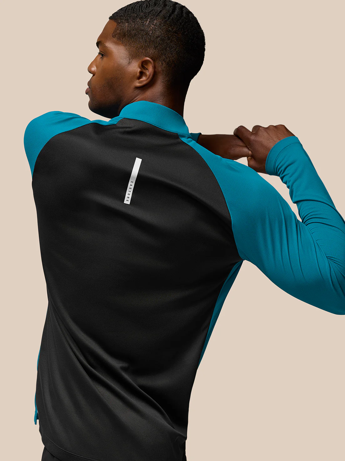 Flow Training 1/4 Zip Top - Dark Aqua - Image 4