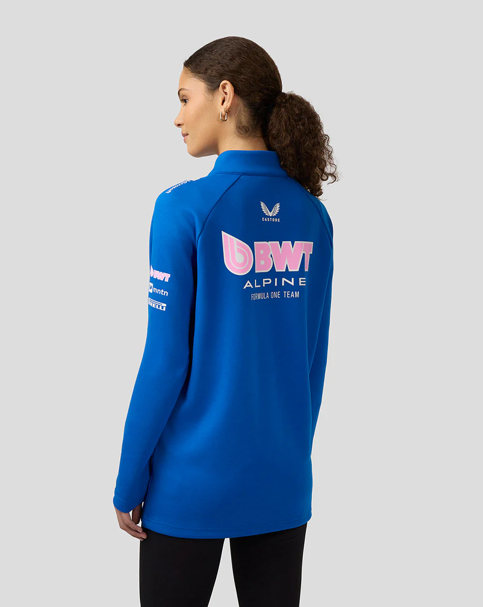 Bwt Alpine Formula One Team’S Official Unisex Quarter Zip Mid-Layer - Lapis Blue - Image 5