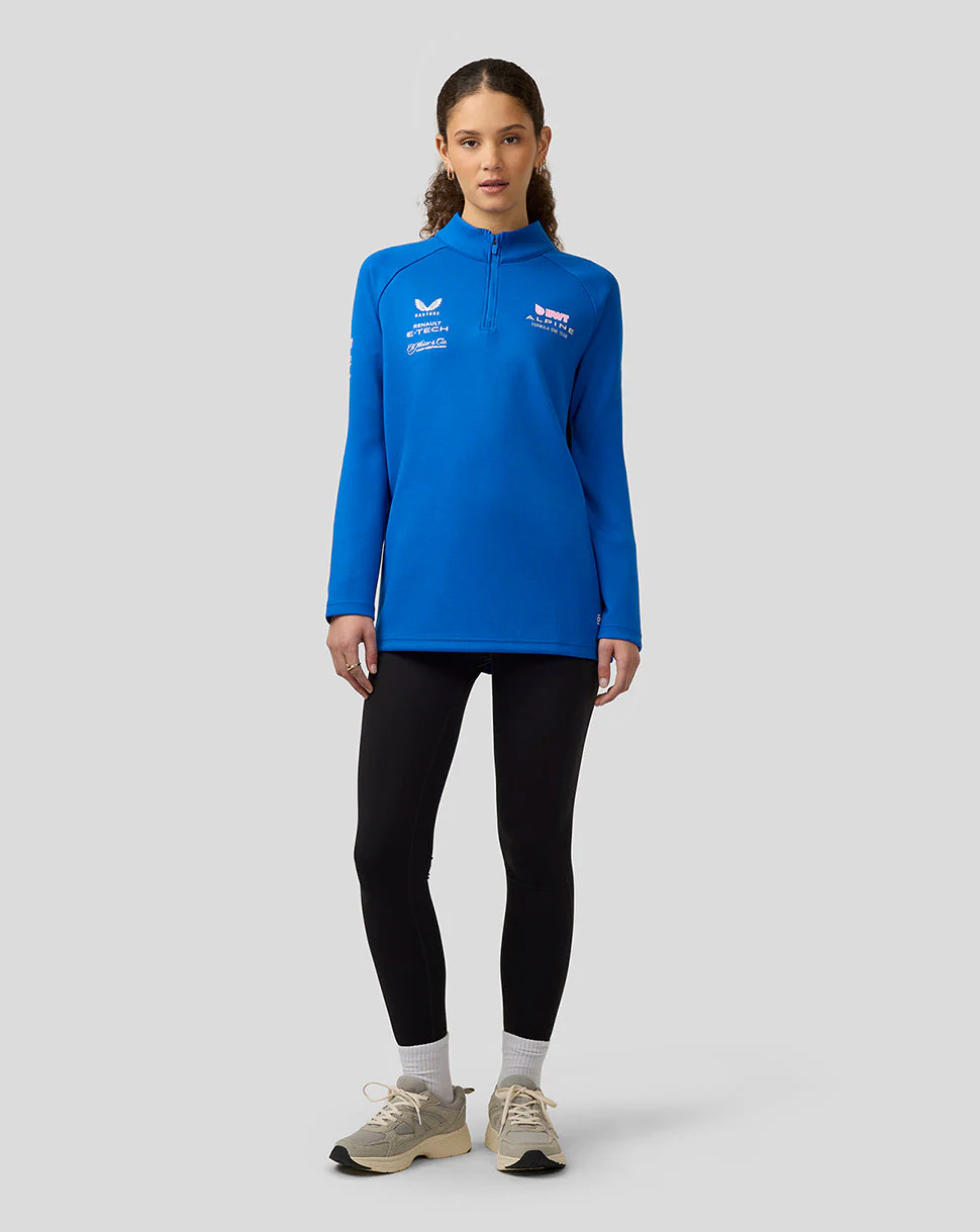 Bwt Alpine Formula One Team’S Official Unisex Quarter Zip Mid-Layer - Lapis Blue - Image 7