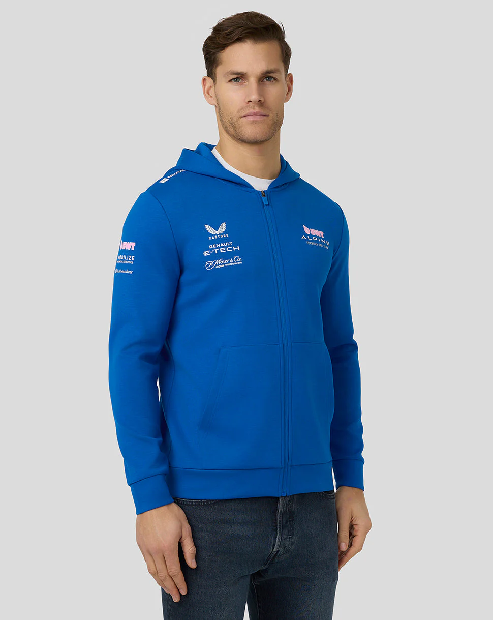 Bwt Alpine Formula One Team’S Official Unisex Full Zip Hoodie - Lapis Blue - Image 10