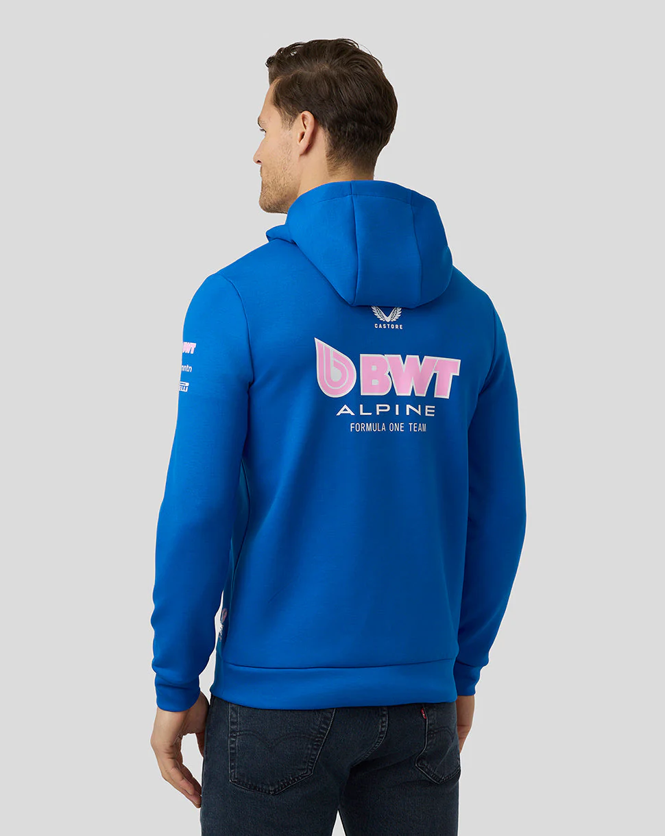 Bwt Alpine Formula One Team’S Official Unisex Full Zip Hoodie - Lapis Blue - Image 3