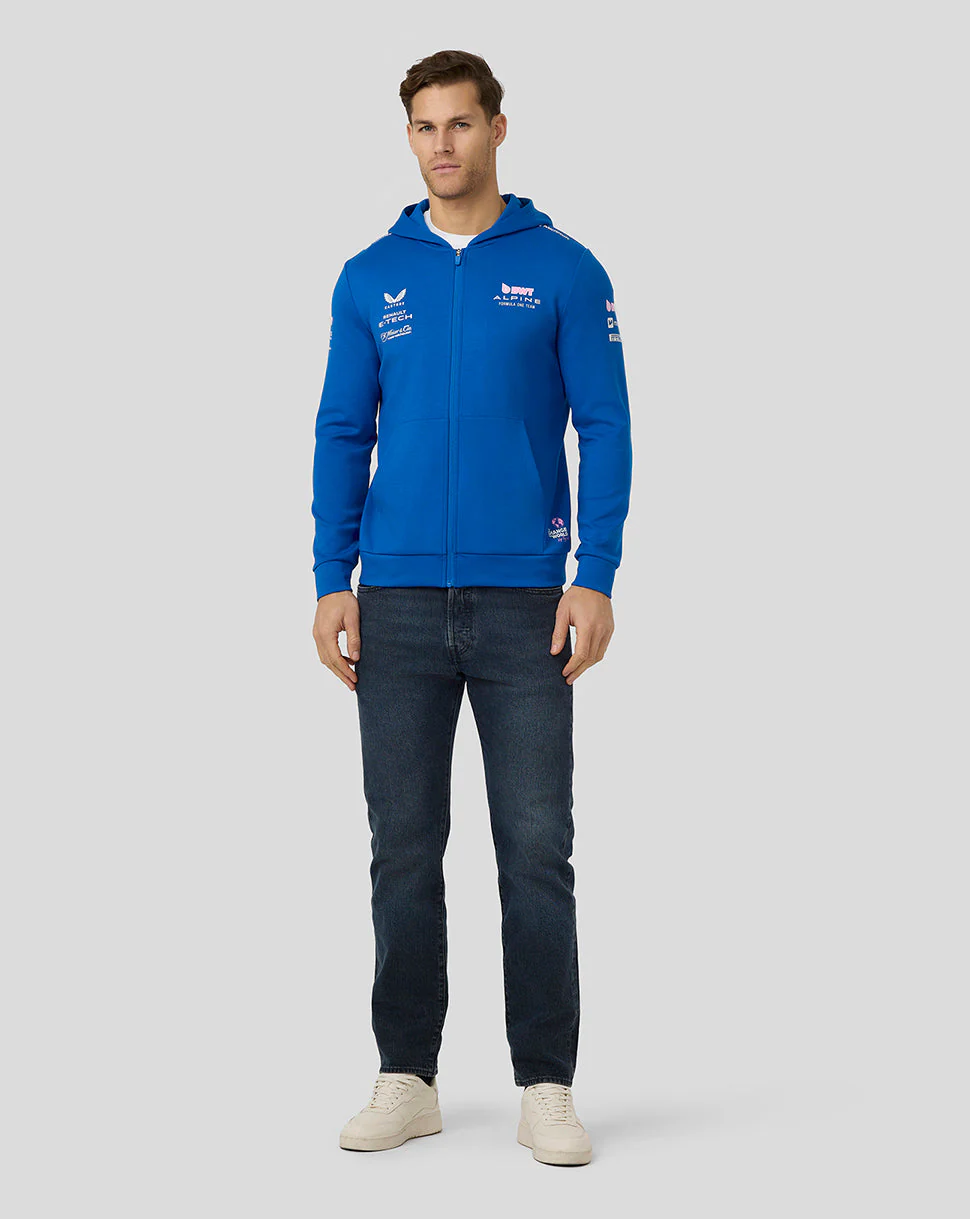 Bwt Alpine Formula One Team’S Official Unisex Full Zip Hoodie - Lapis Blue - Image 5