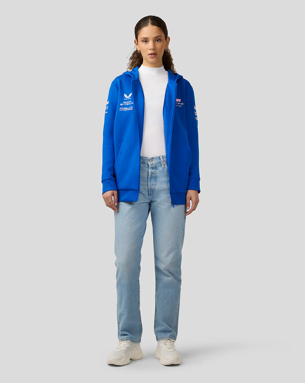 Bwt Alpine Formula One Team’S Official Unisex Full Zip Hoodie - Lapis Blue - Image 6