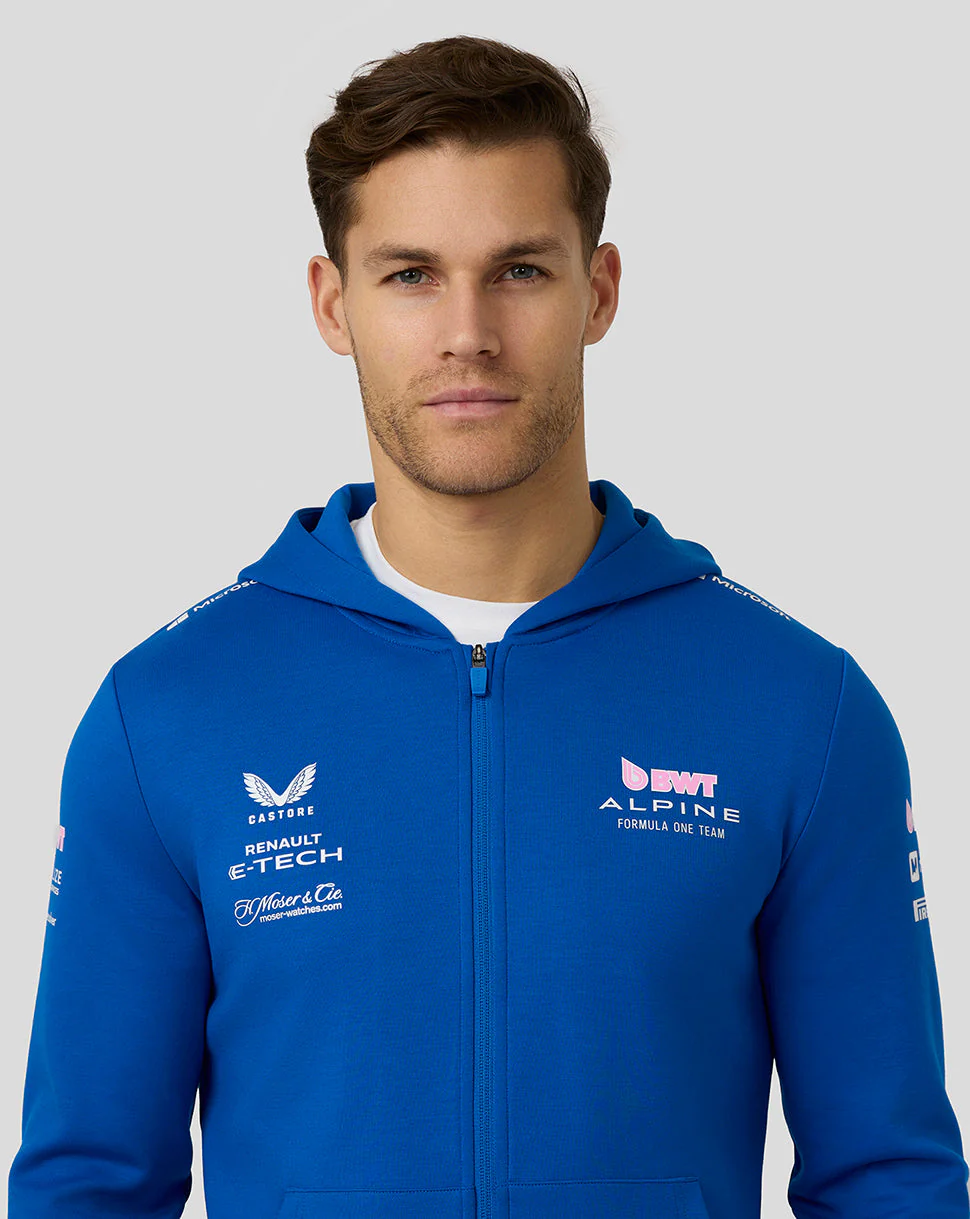 Bwt Alpine Formula One Team’S Official Unisex Full Zip Hoodie - Lapis Blue - Image 7