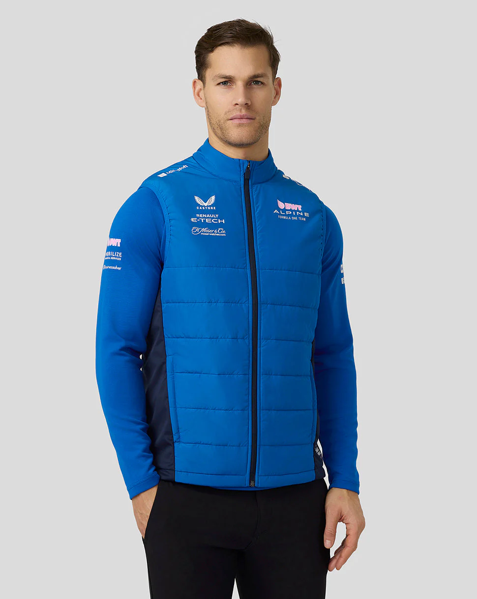 Bwt Alpine Formula One Team’s Official Unisex Hybrid Gilet - Lapis Blue - Image 11