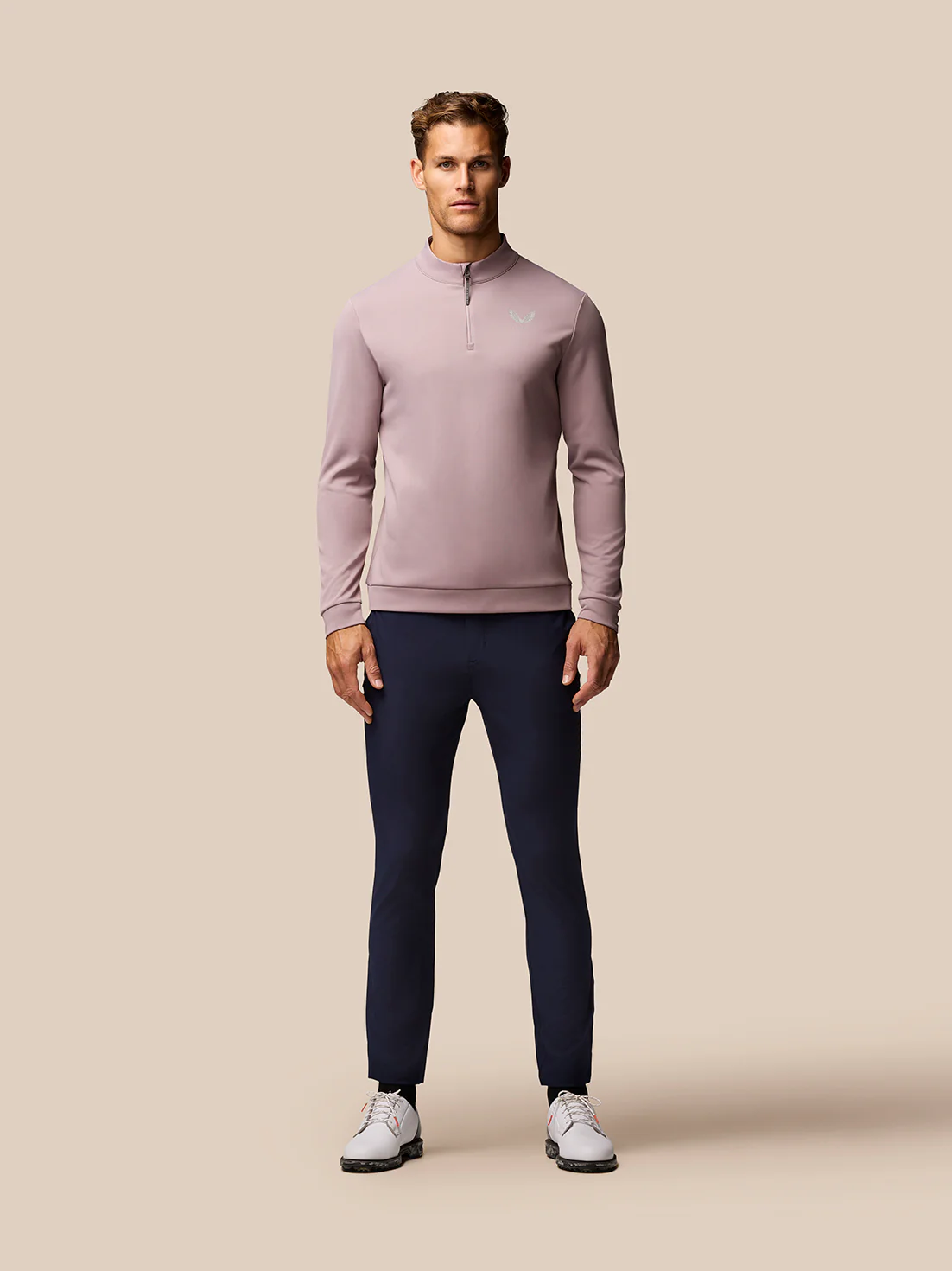 Club Golf 1/4 Zip Top - Pink - Image 5
