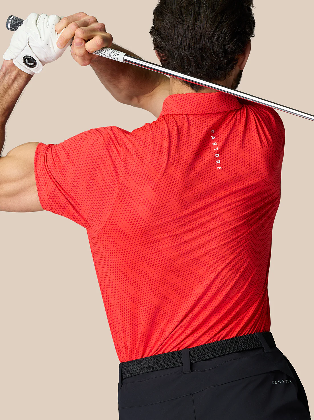 Club Graphic Polo - Poppy Red - Image 4