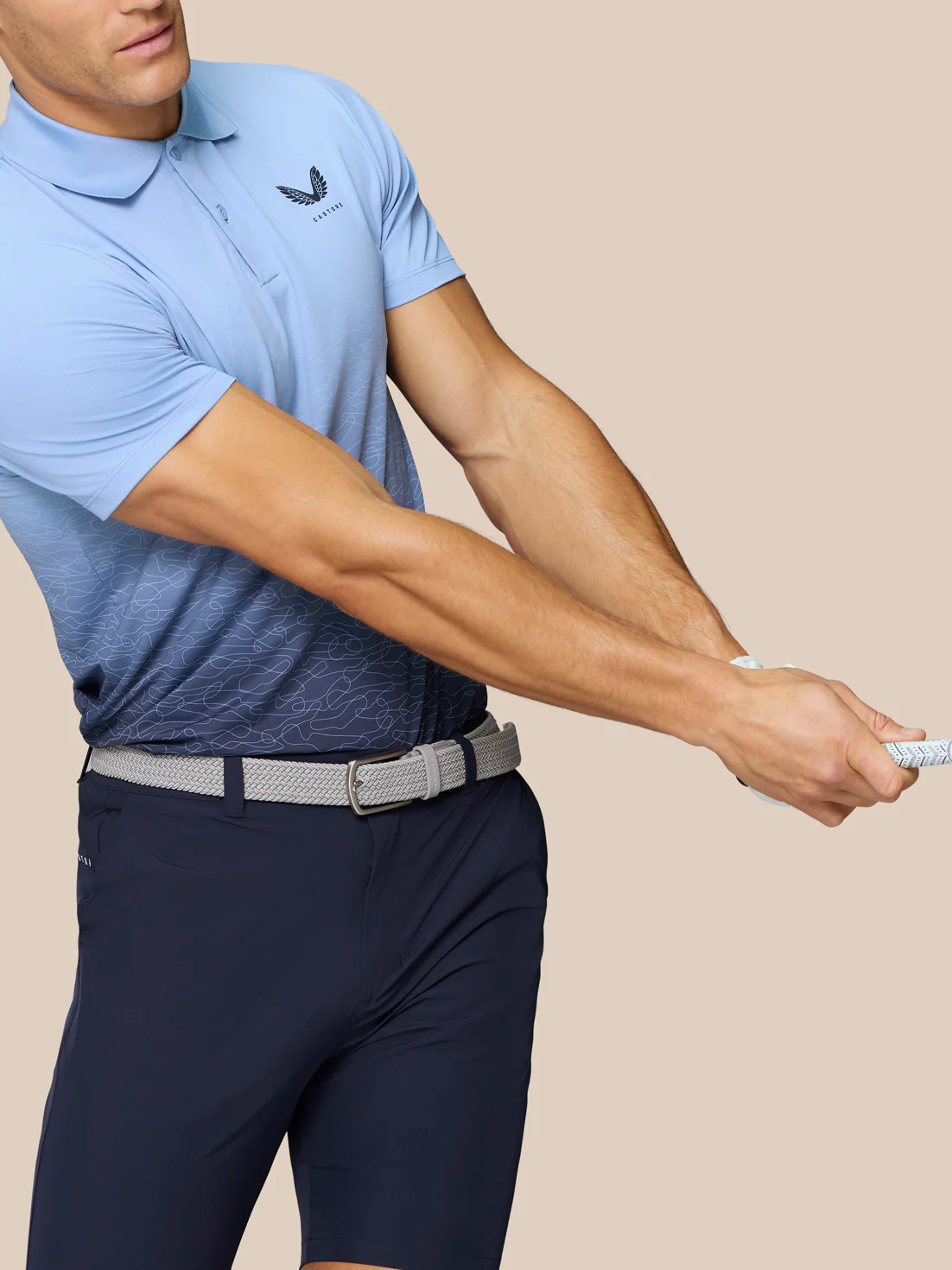 Club Graphic Polo - Sky Blue - Image 3