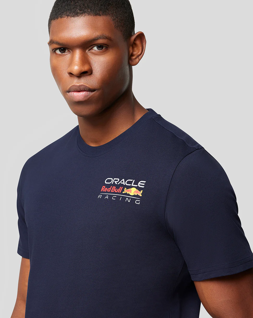 Oracle Red Bull Racing Unisex Core T-Shirt Full Colour Logo -  Night Sky - Image 5