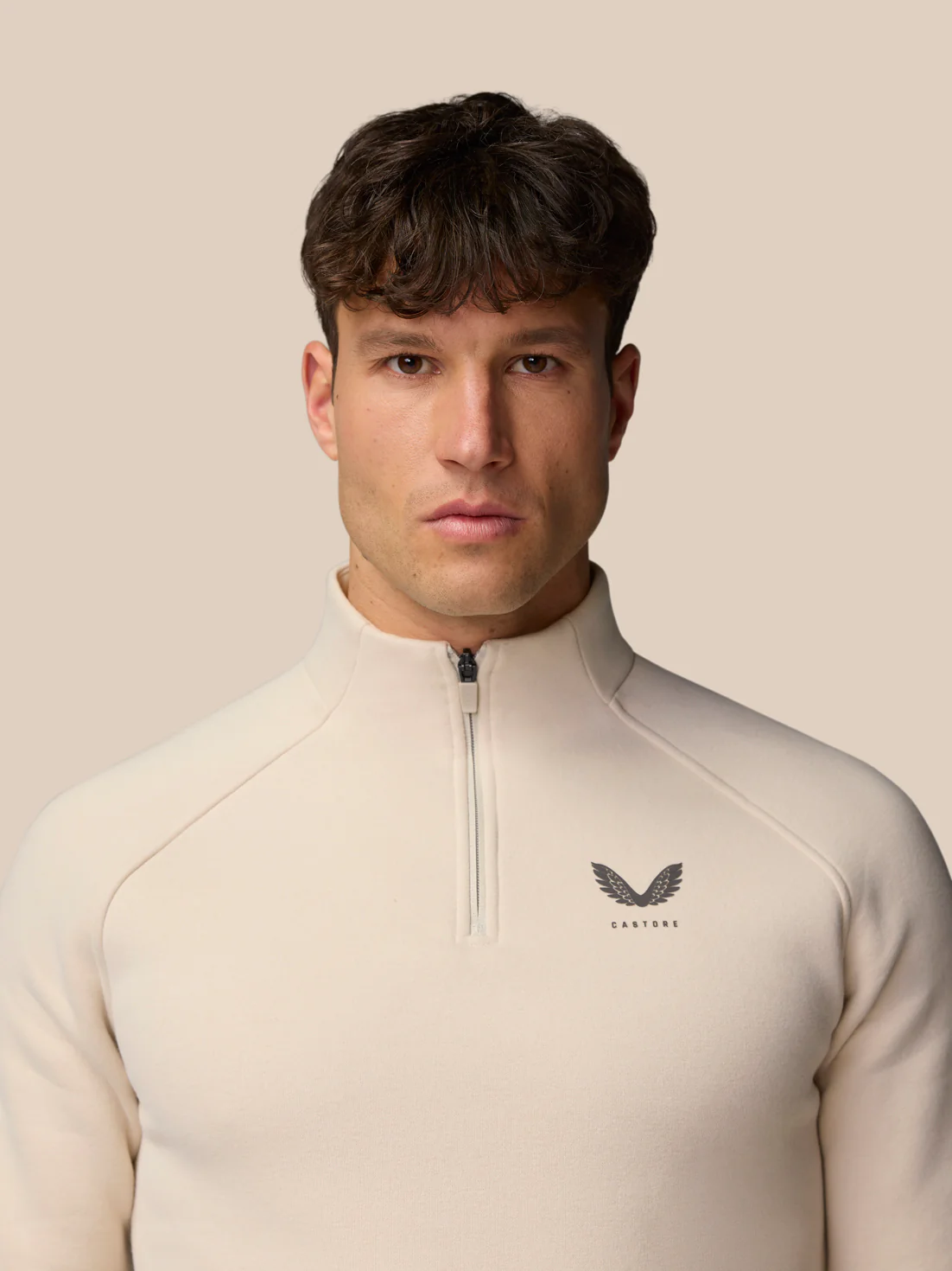 Adapt Fleece Quarter Zip - Stone/Gunmetal - Image 3