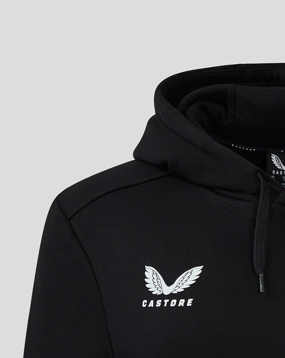 Cotton Rich Brushed Back Hoody - Black - Image 2