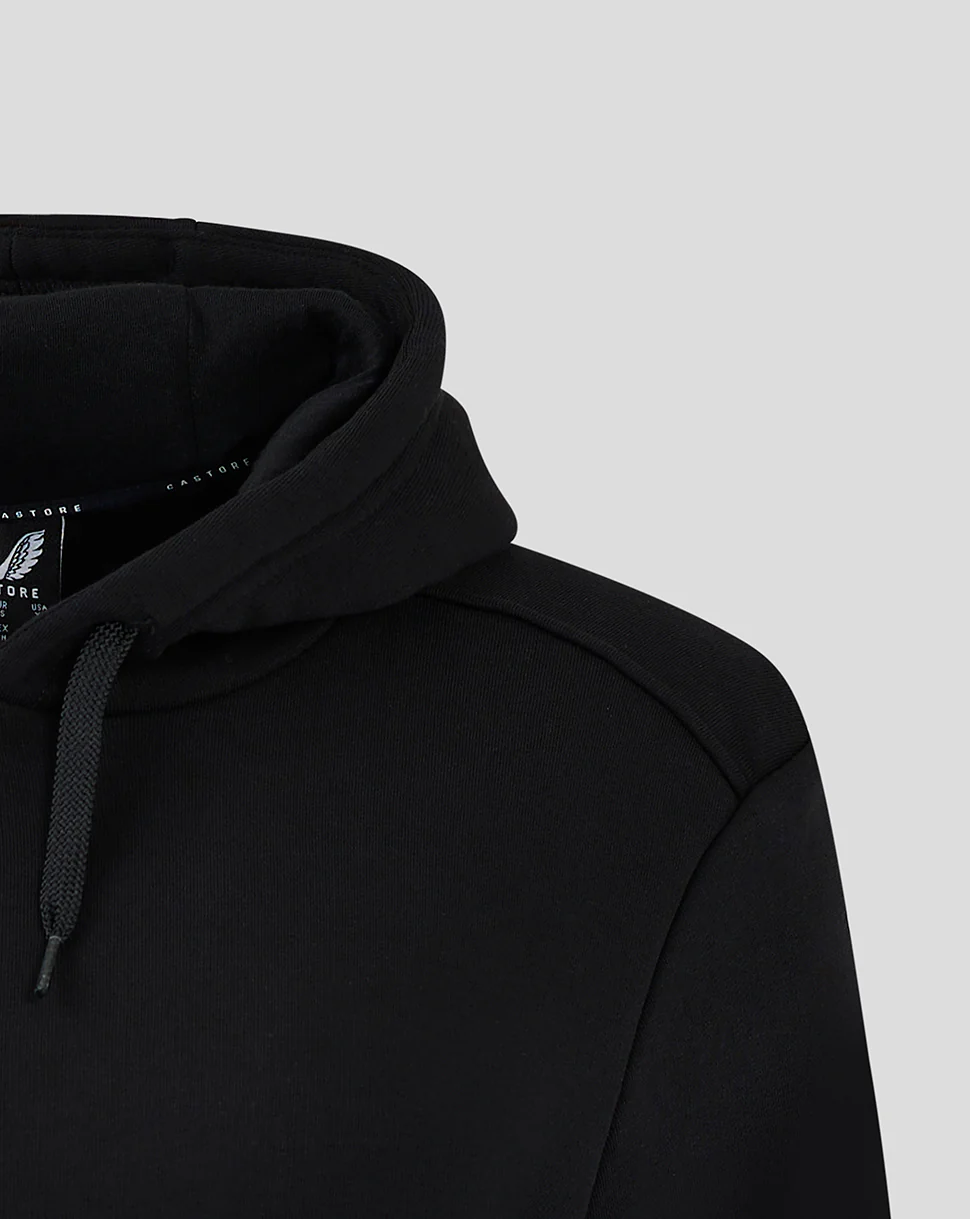 Cotton Rich Brushed Back Hoody - Black - Image 3