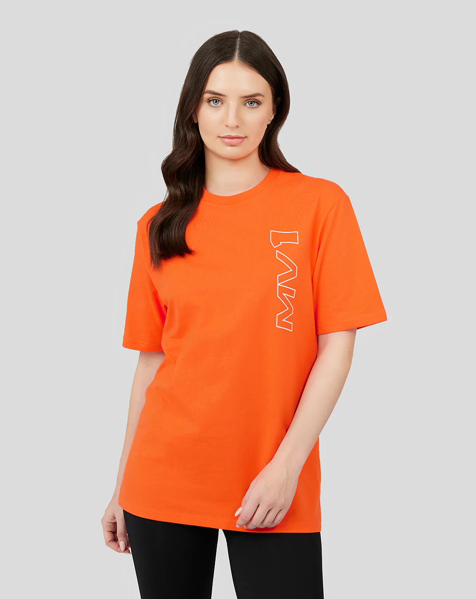 Oracle Red Bull Racing Unisex Driver Max Verstappen T-Shirt - Exotic Orange - Image 2