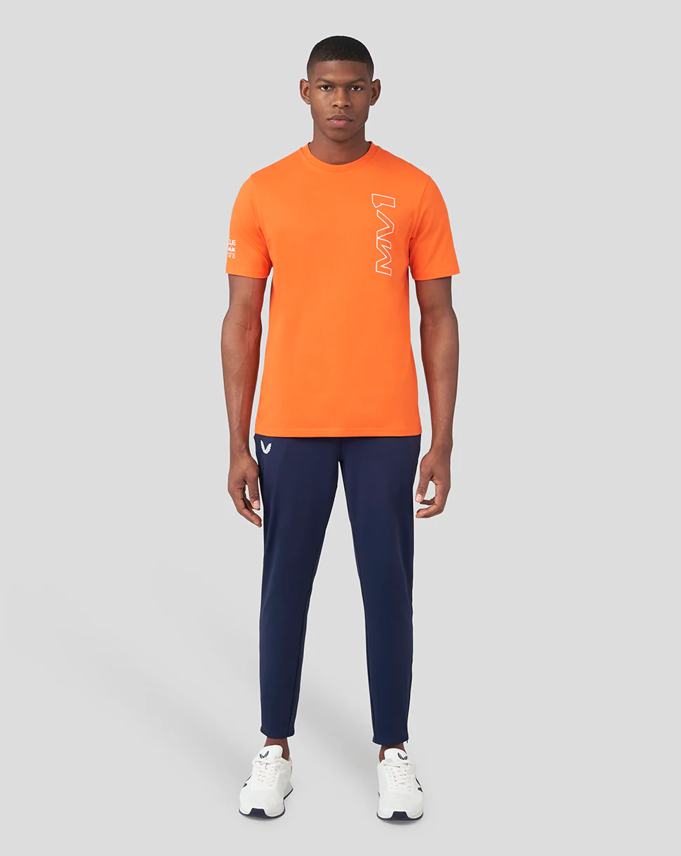 Oracle Red Bull Racing Unisex Driver Max Verstappen T-Shirt - Exotic Orange - Image 5