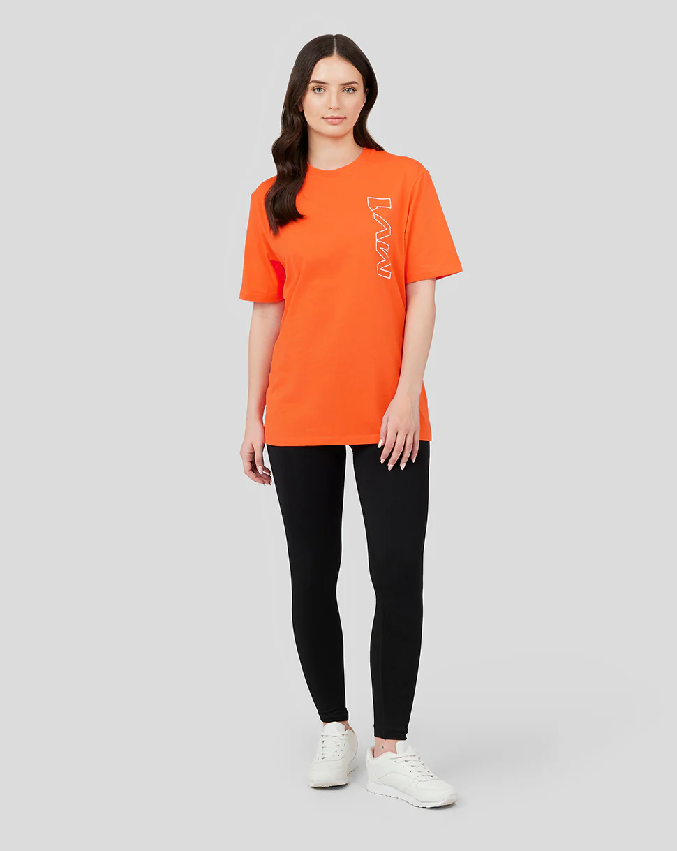 Oracle Red Bull Racing Unisex Driver Max Verstappen T-Shirt - Exotic Orange - Image 6