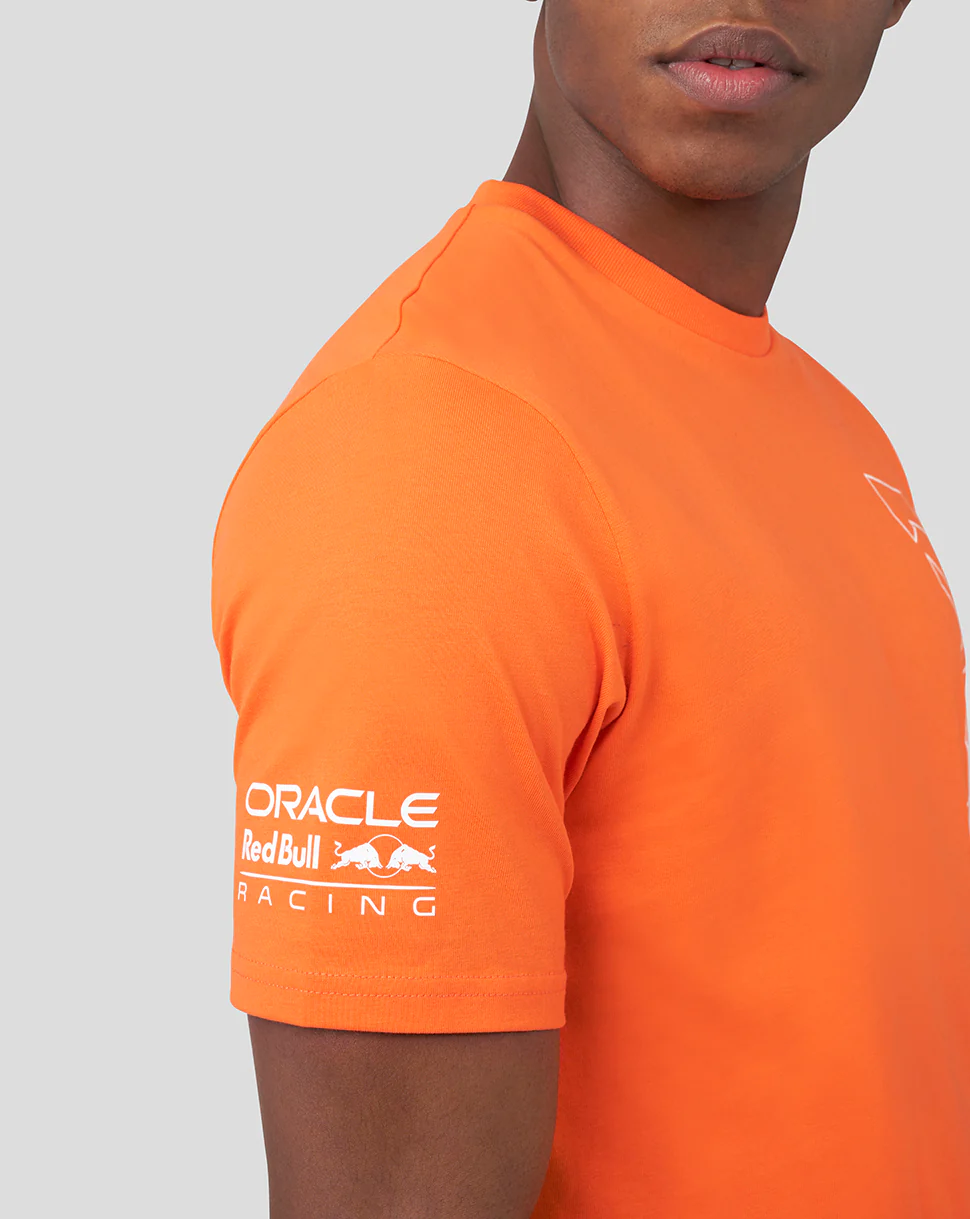 Oracle Red Bull Racing Unisex Driver Max Verstappen T-Shirt - Exotic Orange - Image 7