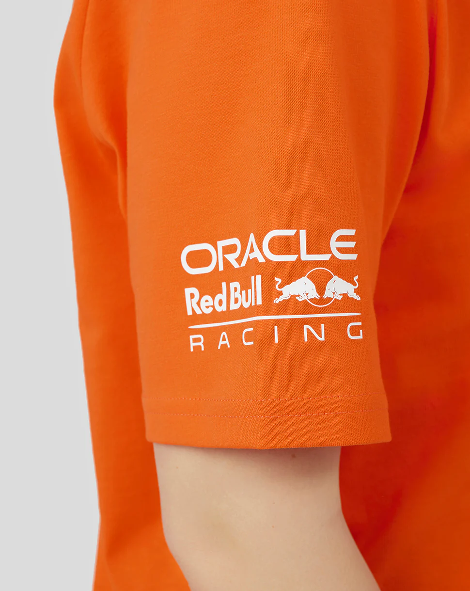 Oracle Red Bull Racing Unisex Driver Max Verstappen T-Shirt - Exotic Orange - Image 8