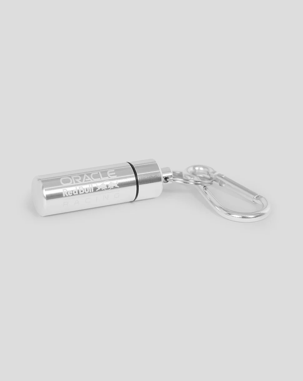 Oracle Red Bull Racing Ear Plug Canister Keyring & Earplugs - Silver