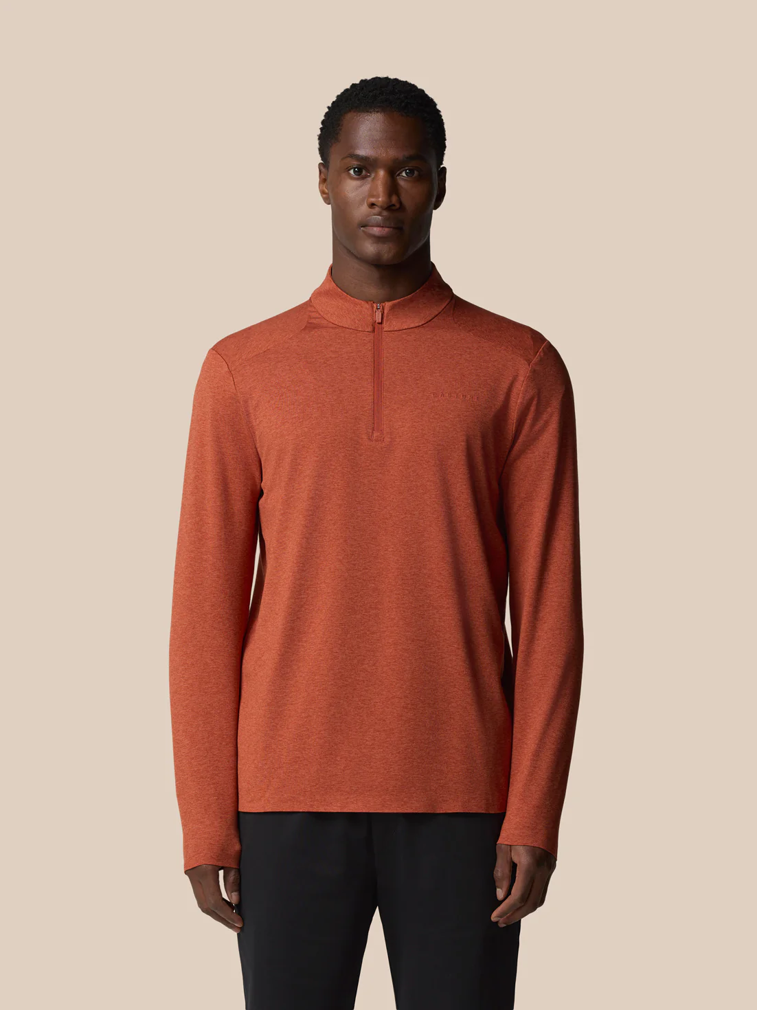 Elevated Lifestyle 1/4 Zip Top - Dark Rust - Image 4